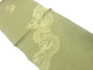 未使用品　正絹　縮緬地　帯揚げ